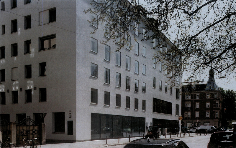 Heutige Fassade der Nachbarhäuser Franz-Joseph-Straße 2 und Leopoldstraße 21, 2023 Erstellt von: Joachim Jung