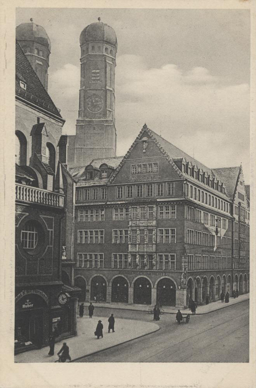 Das Modehaus Bamberger & Hertz in der Kaufinger Straße